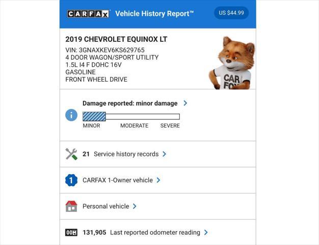 used 2019 Chevrolet Equinox car, priced at $11,995