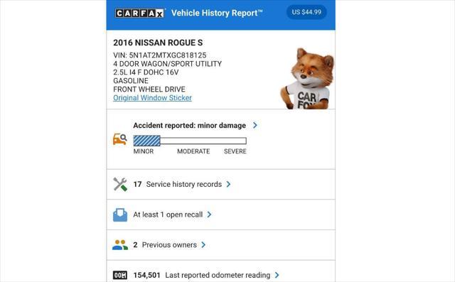 used 2016 Nissan Rogue car, priced at $8,995