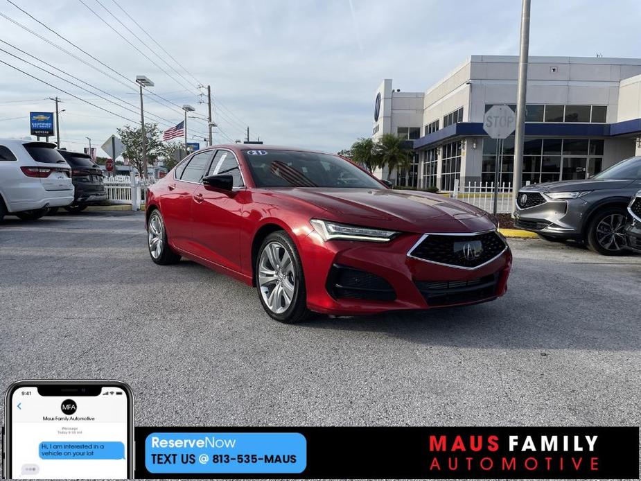 used 2021 Acura TLX car, priced at $26,500