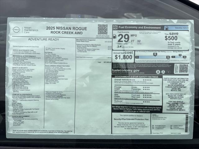 new 2025 Nissan Rogue car, priced at $36,797