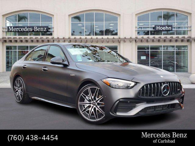 new 2024 Mercedes-Benz AMG C 43 car, priced at $77,395