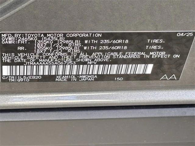 new 2025 Toyota bZ4X car, priced at $39,980