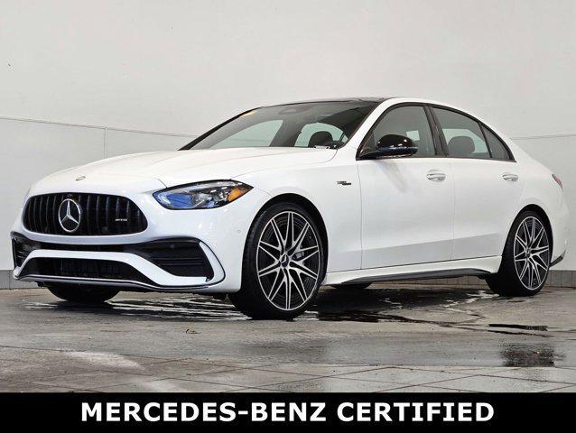 used 2024 Mercedes-Benz AMG C 43 car, priced at $54,880