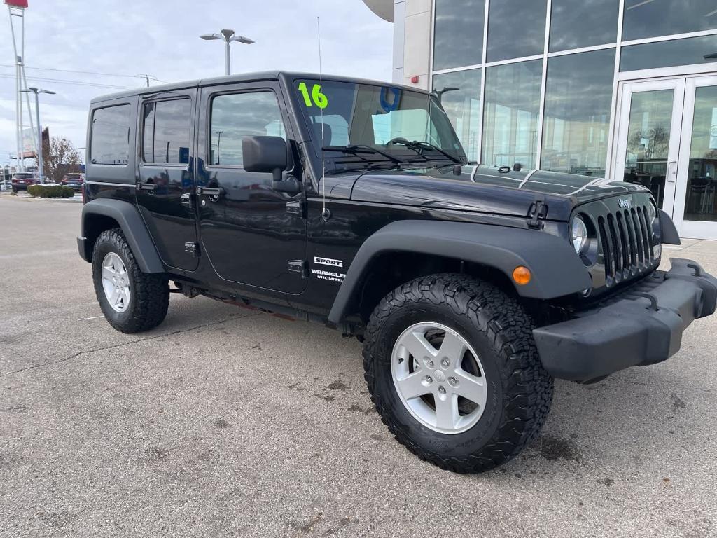 used 2016 Jeep Wrangler Unlimited car, priced at $17,684