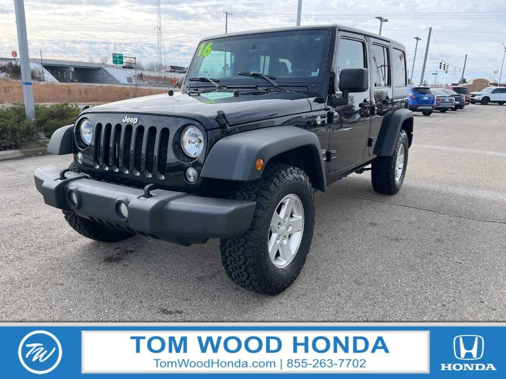 used 2016 Jeep Wrangler Unlimited car, priced at $17,684