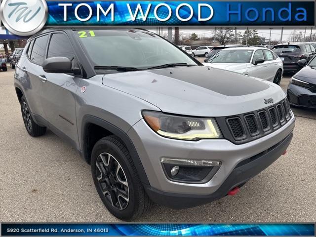 used 2021 Jeep Compass car, priced at $16,548