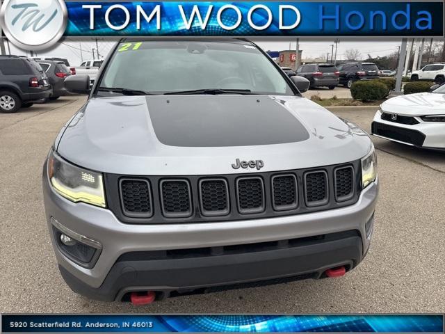 used 2021 Jeep Compass car, priced at $16,548