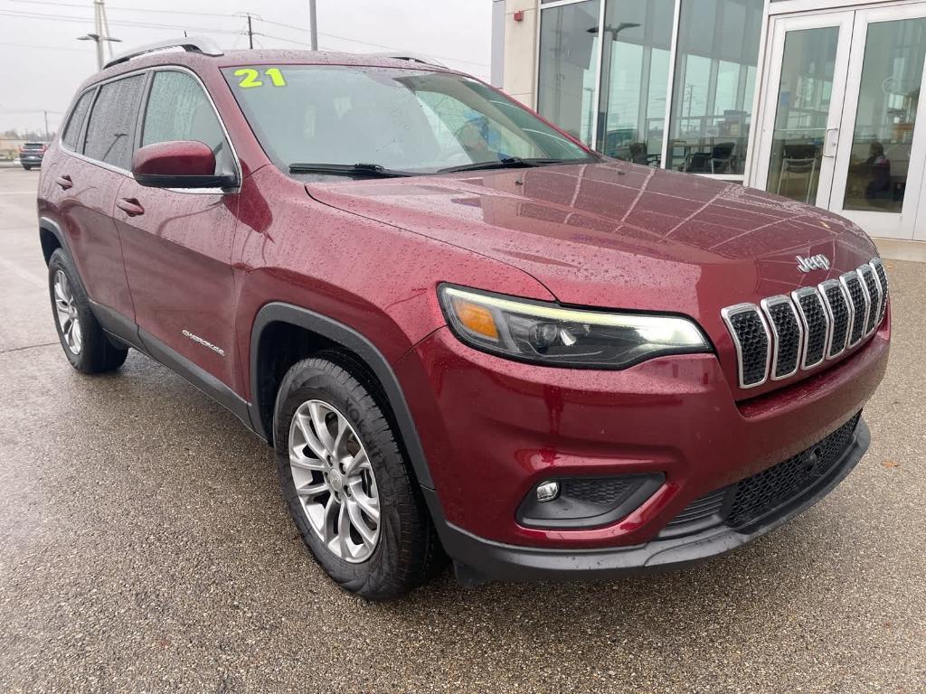 used 2021 Jeep Cherokee car, priced at $21,750