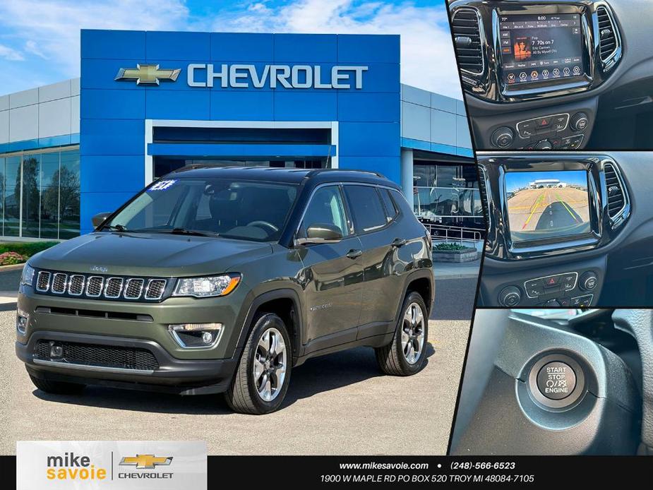 used 2021 Jeep Compass car, priced at $21,996