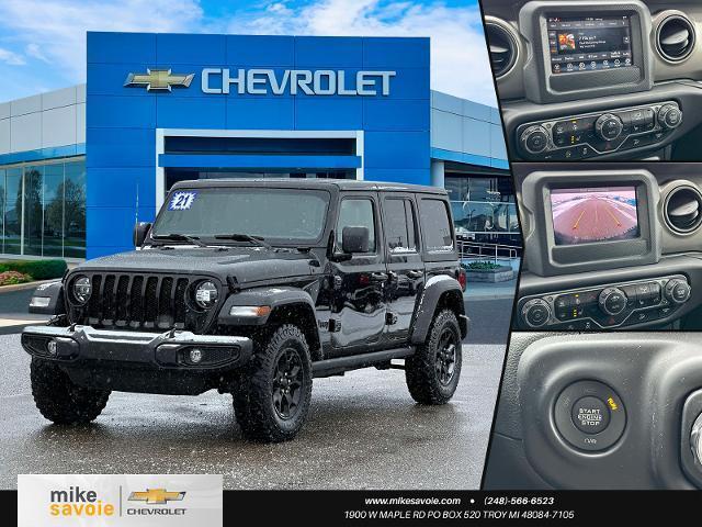 used 2021 Jeep Wrangler Unlimited car, priced at $30,296