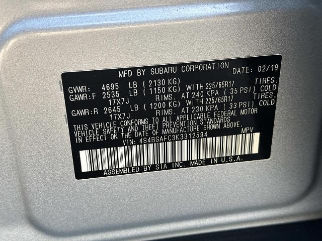 used 2019 Subaru Outback car, priced at $15,996