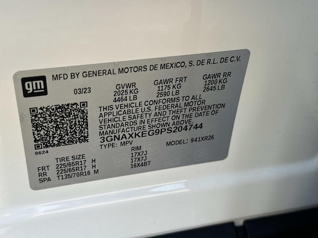used 2023 Chevrolet Equinox car, priced at $22,496