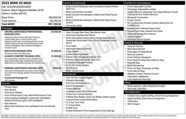 used 2025 BMW X5 car, priced at $96,379