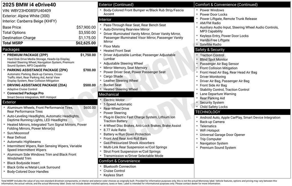 used 2025 BMW i4 Gran Coupe car