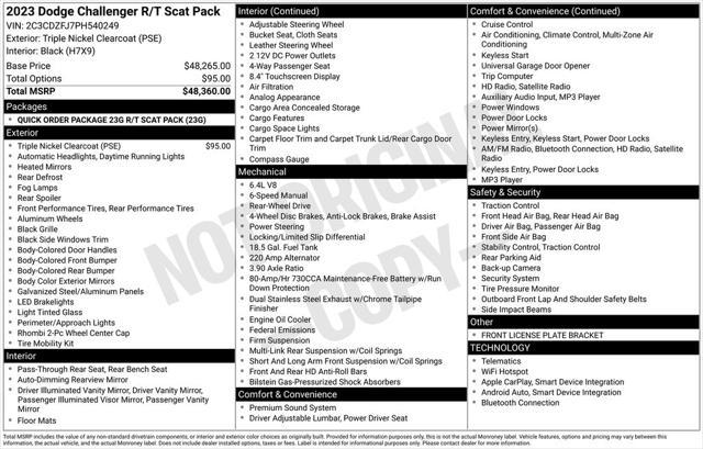 used 2023 Dodge Challenger car, priced at $45,749