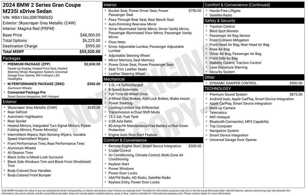 used 2024 BMW M235 Gran Coupe car, priced at $46,995