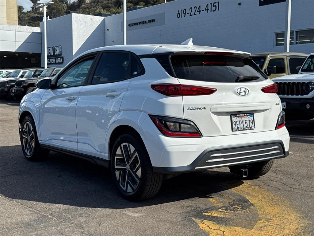 used 2023 Hyundai Kona EV car, priced at $18,542
