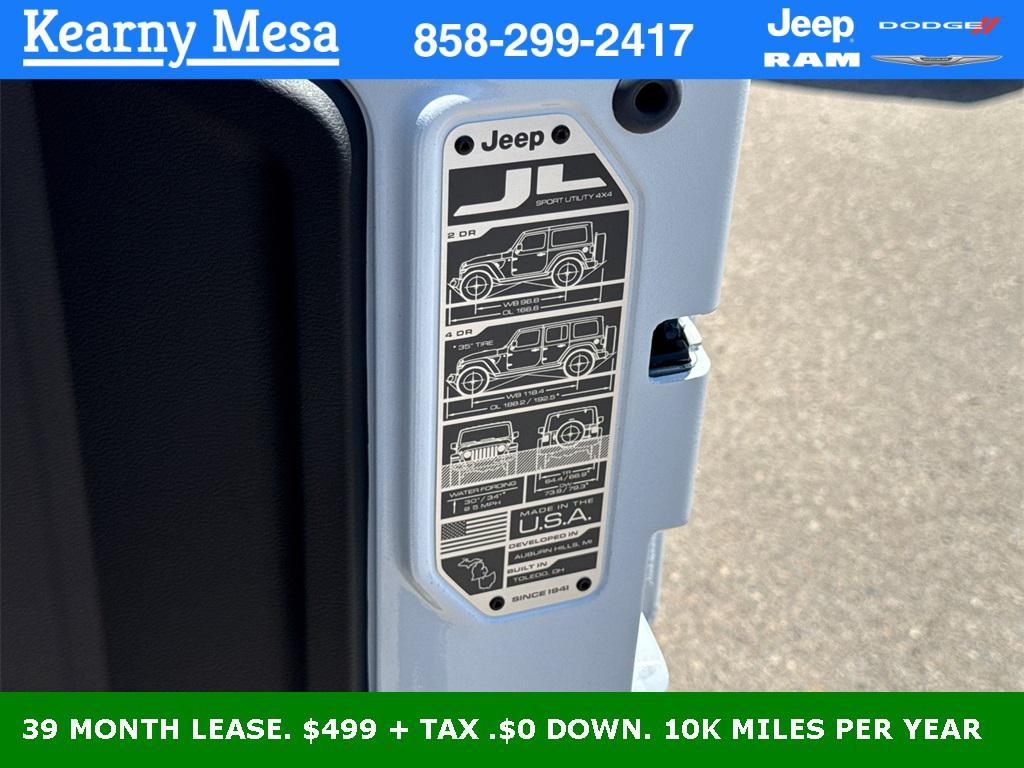 new 2025 Jeep Wrangler car, priced at $39,025