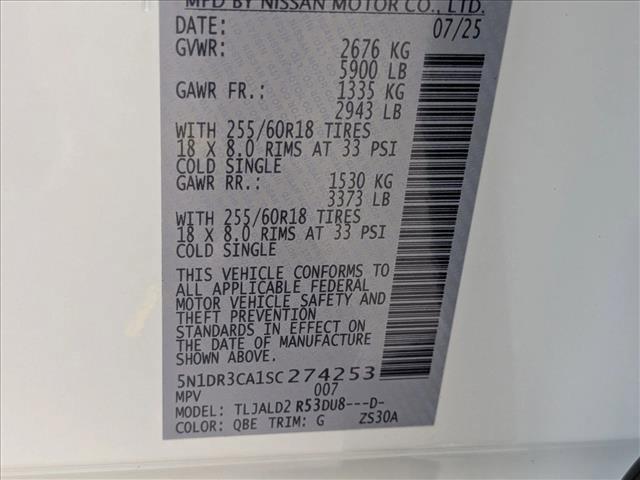 new 2025 Nissan Pathfinder car, priced at $37,527