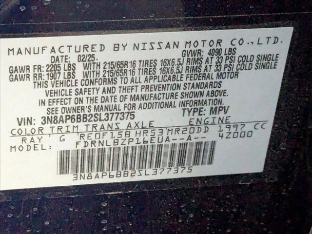 new 2025 Nissan Kicks car, priced at $24,604
