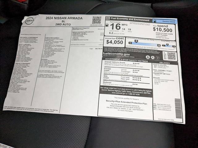 new 2024 Nissan Armada car, priced at $55,927
