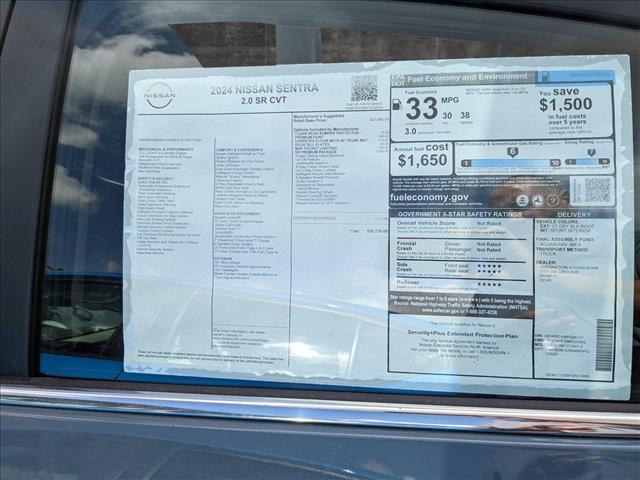 new 2024 Nissan Sentra car, priced at $25,481