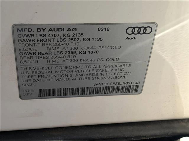 used 2018 Audi Q3 car, priced at $18,653