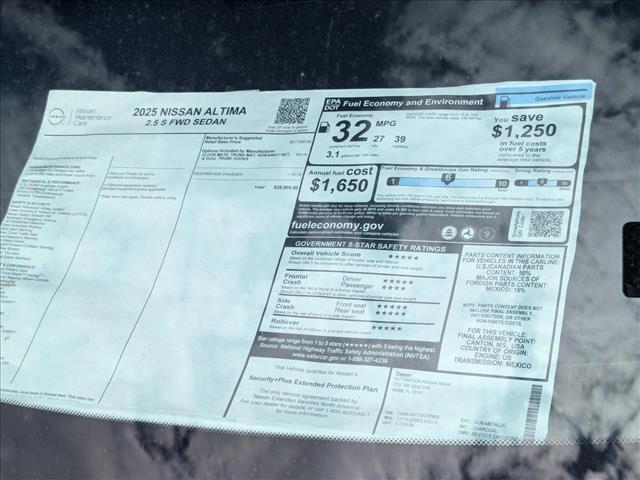 new 2025 Nissan Altima car, priced at $26,995
