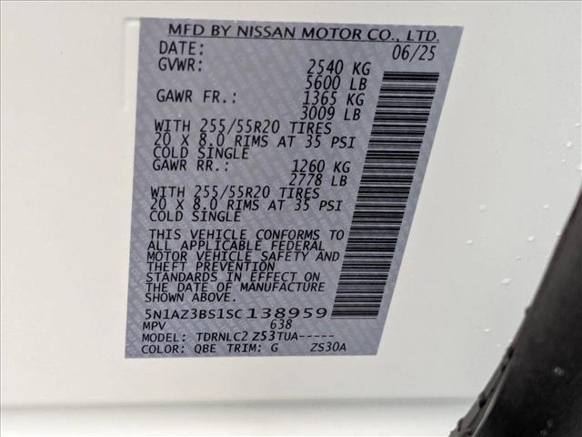 new 2025 Nissan Murano car, priced at $42,539