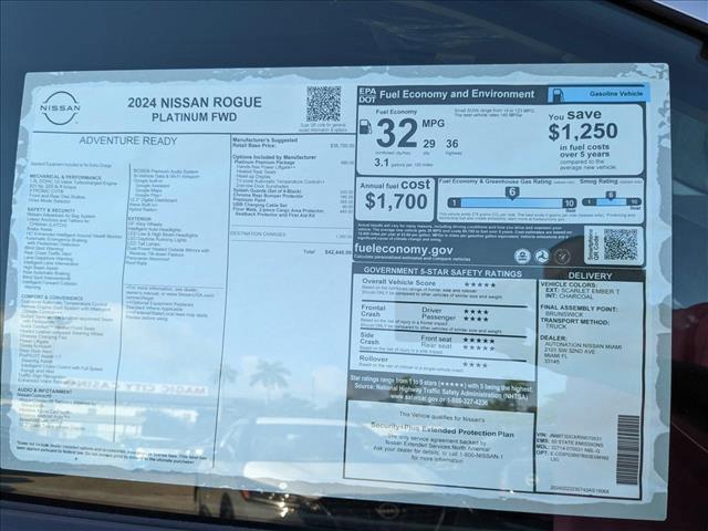 new 2024 Nissan Rogue car, priced at $40,632