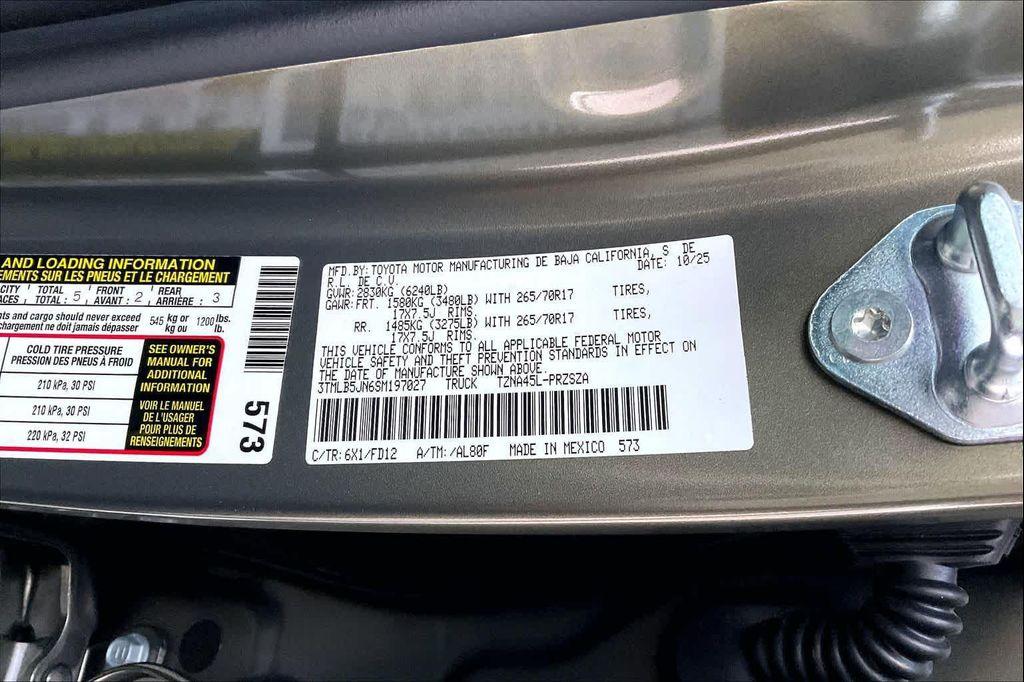 new 2025 Toyota Tacoma car, priced at $58,219