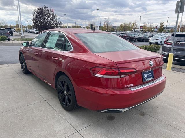 used 2021 Volkswagen Passat car, priced at $18,000