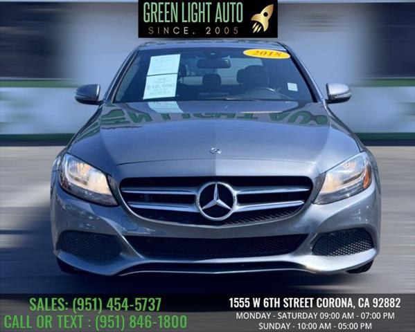 used 2018 Mercedes-Benz C-Class car, priced at $16,995