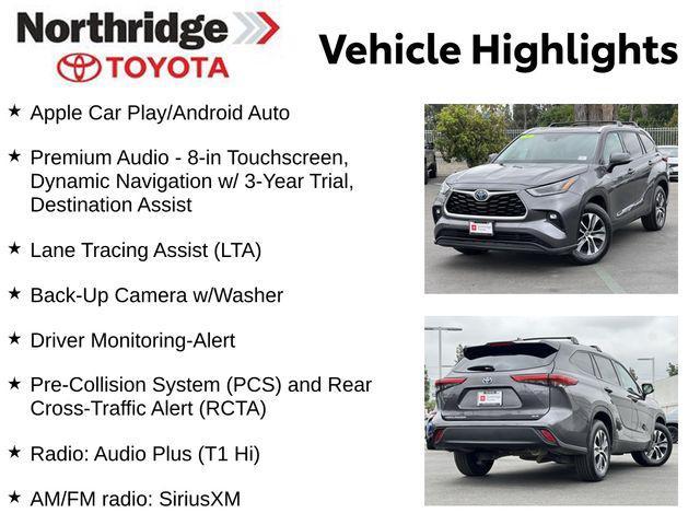 used 2021 Toyota Highlander Hybrid car, priced at $36,550