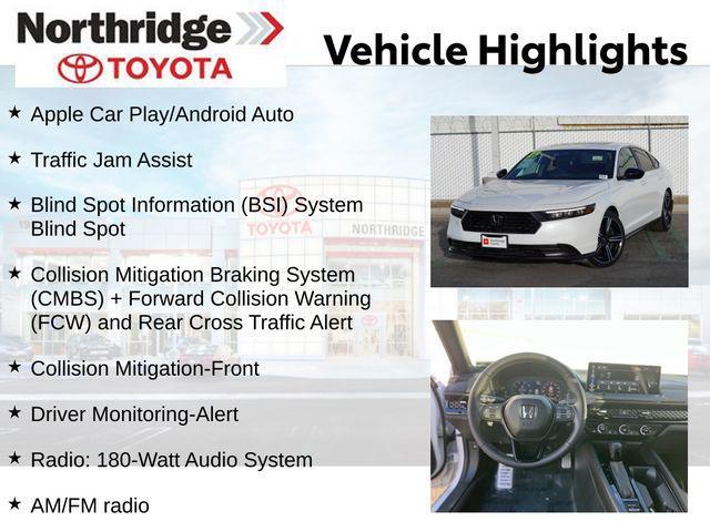 used 2023 Honda Accord Hybrid car, priced at $27,990