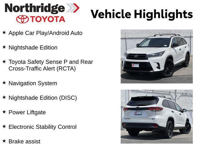 used 2019 Toyota Highlander car, priced at $27,950