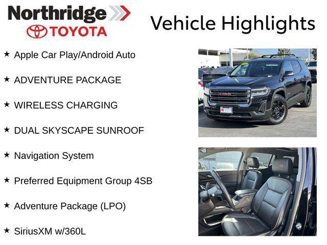 used 2021 GMC Acadia car, priced at $29,000