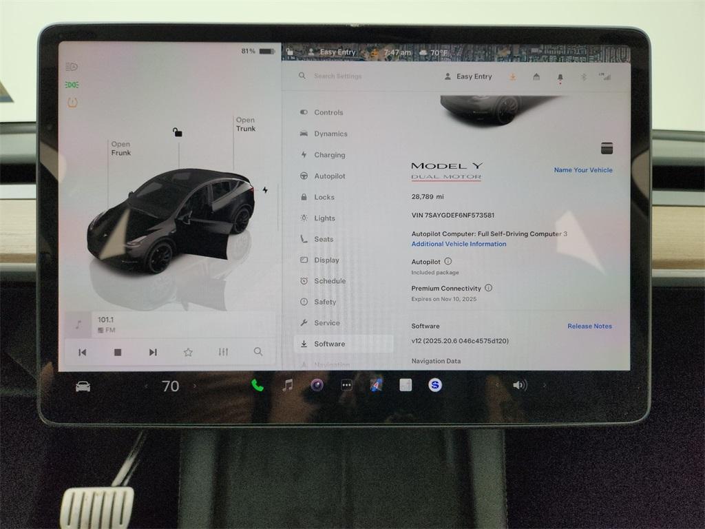 used 2022 Tesla Model Y car, priced at $28,991