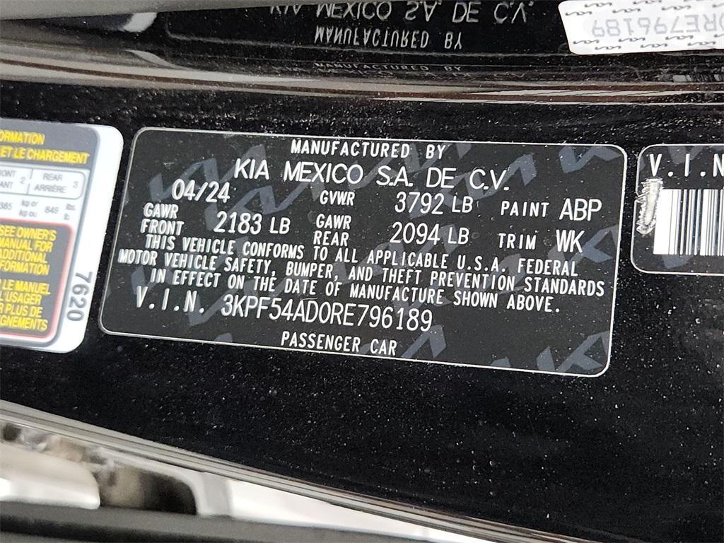 used 2024 Kia Forte car, priced at $22,500