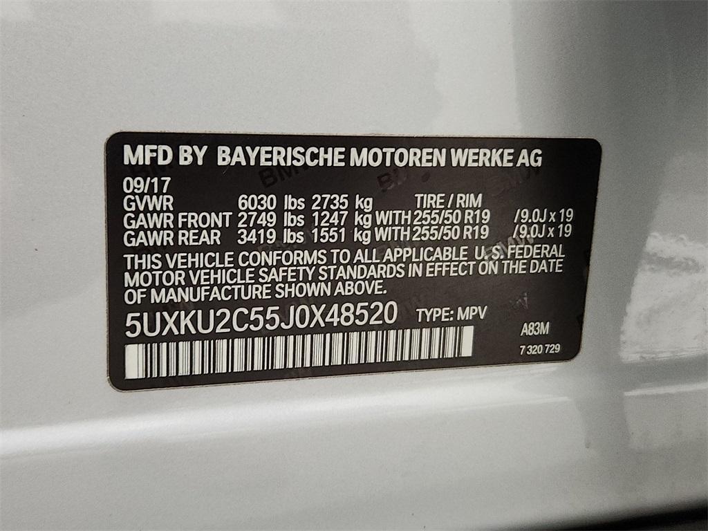 used 2018 BMW X6 car, priced at $27,291