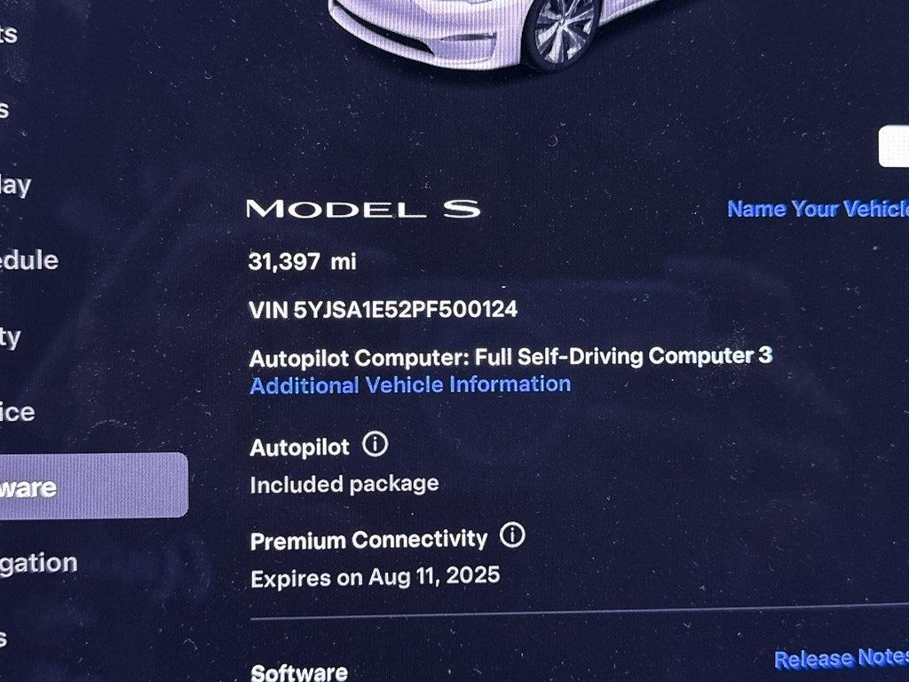 used 2023 Tesla Model S car, priced at $44,500
