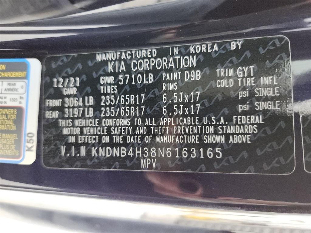 used 2022 Kia Carnival car, priced at $27,500