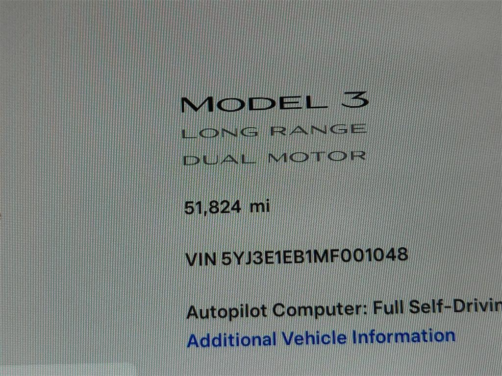 used 2021 Tesla Model 3 car, priced at $23,500