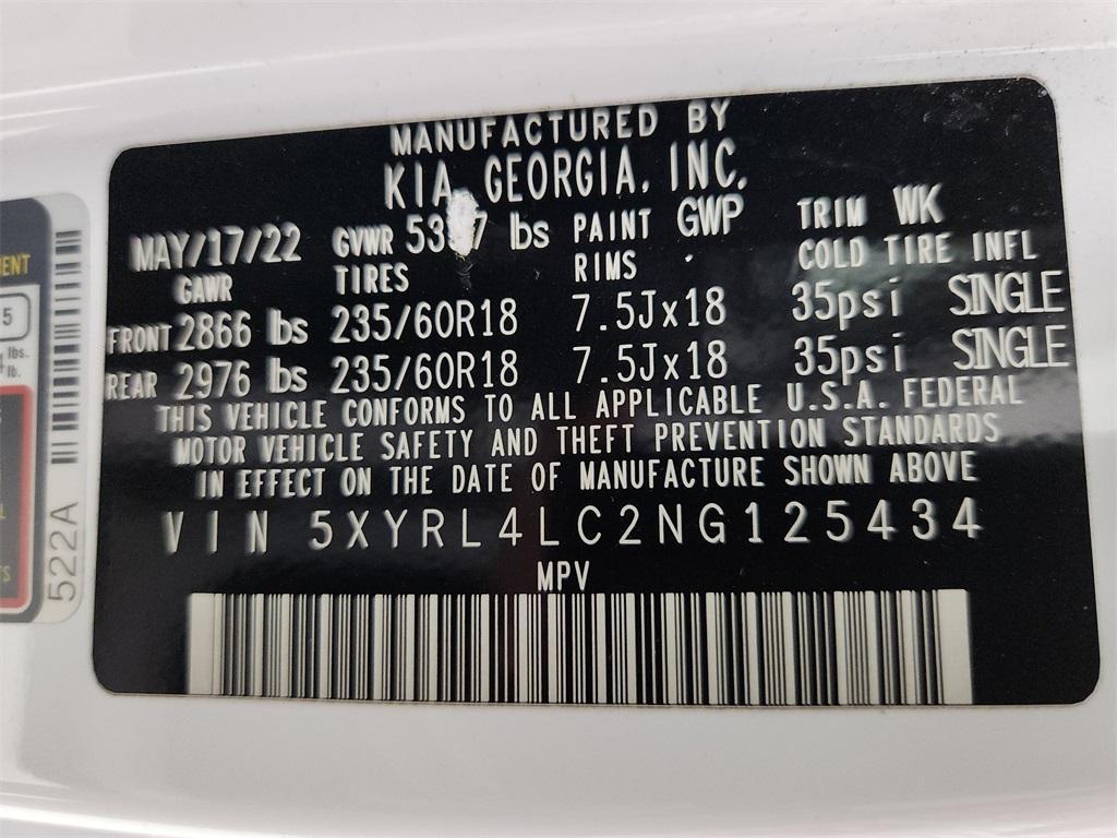 used 2022 Kia Sorento car, priced at $23,892