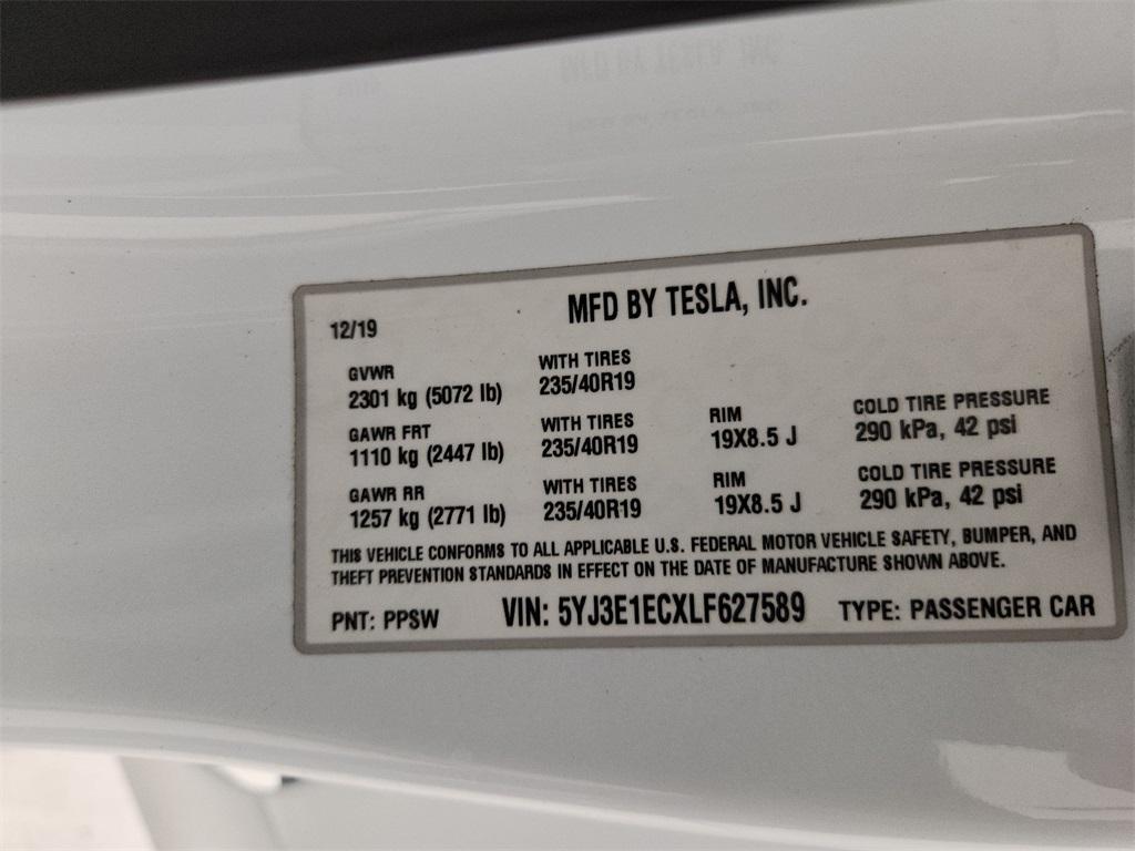 used 2020 Tesla Model 3 car, priced at $22,998