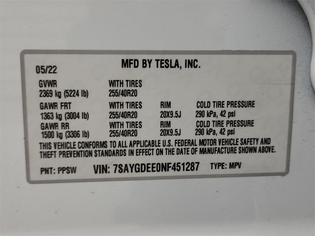 used 2022 Tesla Model Y car, priced at $26,492
