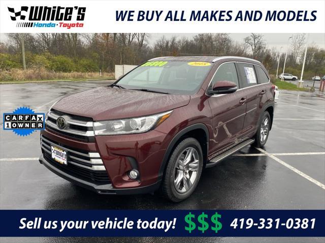 used 2018 Toyota Highlander car, priced at $26,800