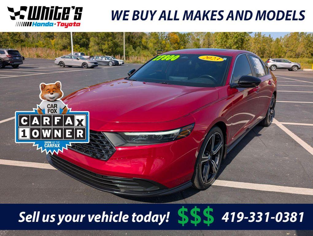used 2023 Honda Accord Hybrid car, priced at $27,800