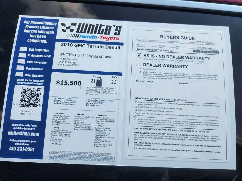 used 2018 GMC Terrain car, priced at $15,500