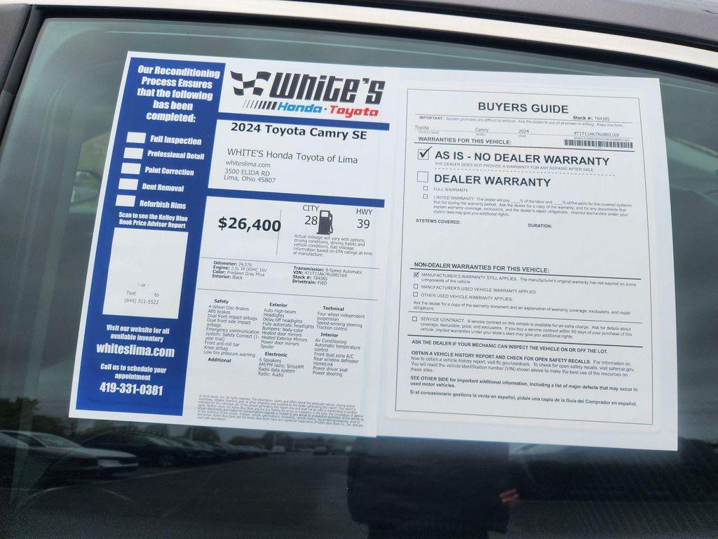 used 2024 Toyota Camry car, priced at $26,400